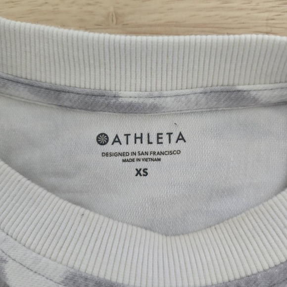 Athleta Sweater Womens XS Tie‎ Dye Pullover Crewneck Spandex Soft - Picture 3 of 10